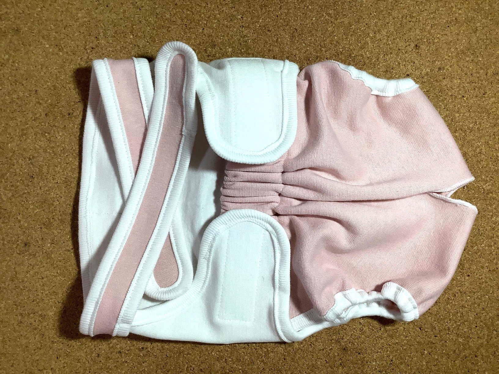 猫用ミニサイズ　パンツタイプお試し　ピンク×白(^^♪