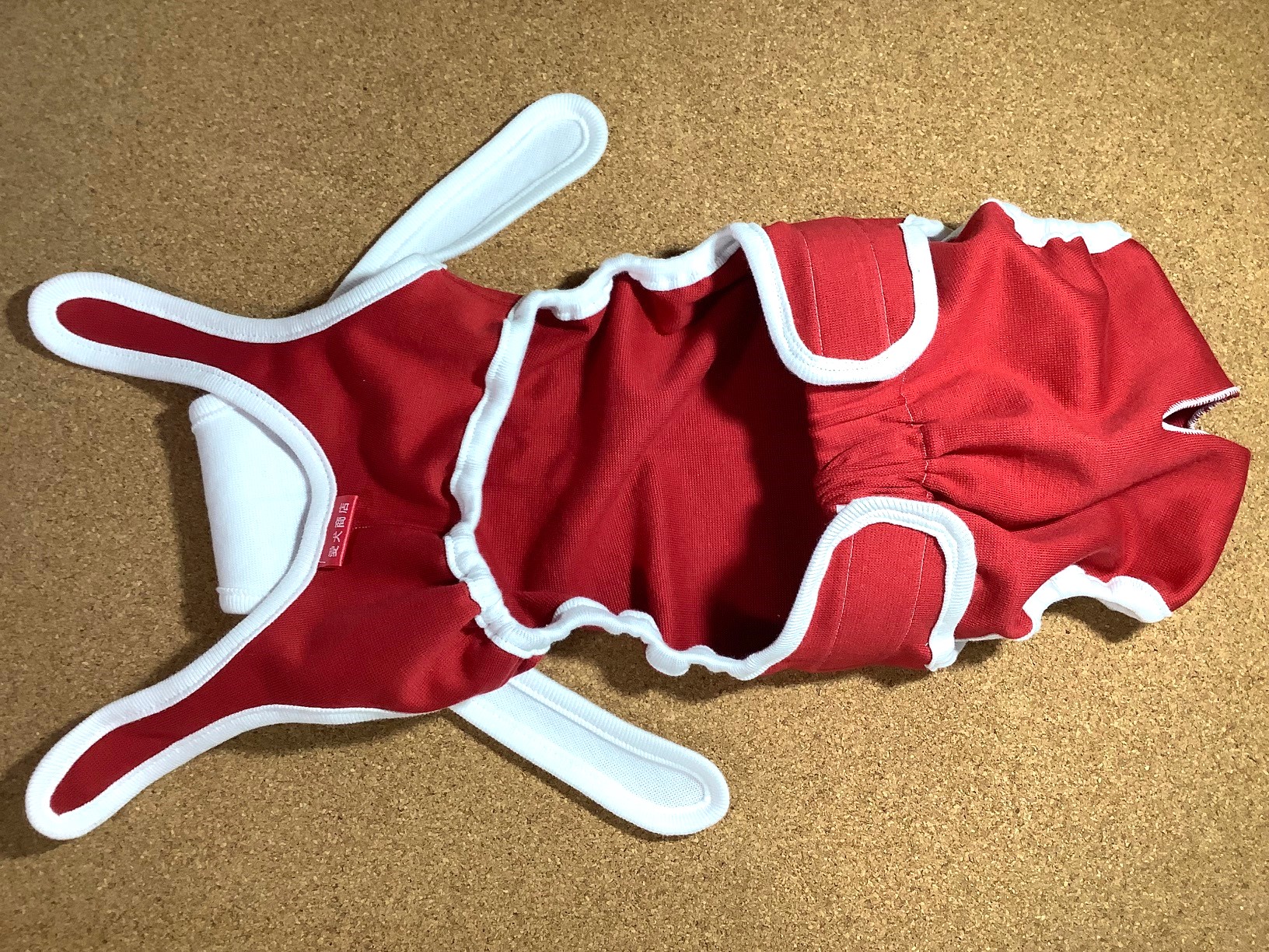 猫用ミニサイズ　定番品　赤×白♪♪